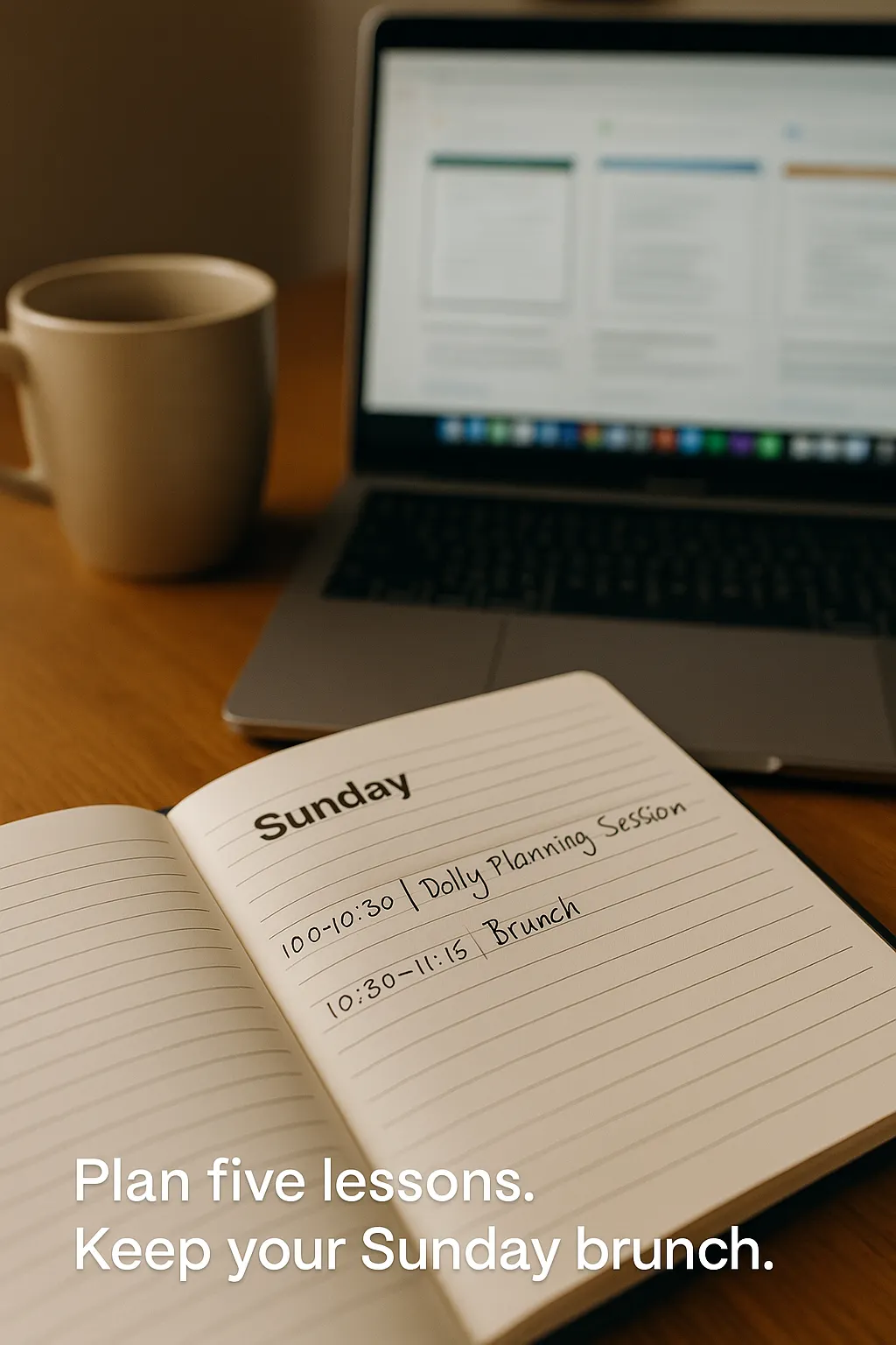 Illustration og batch-planning multiple lessons effectively using Dolly AI