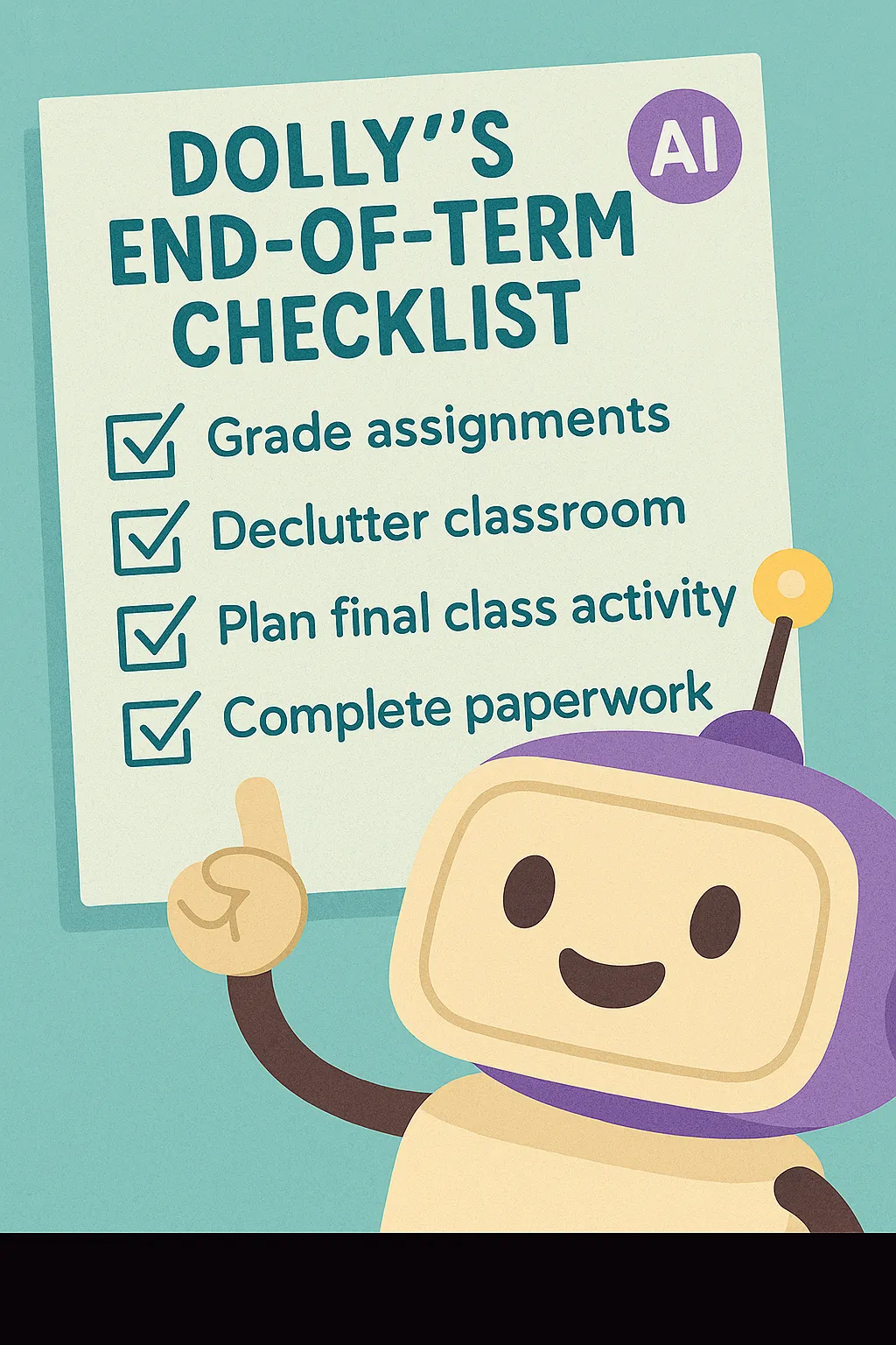 Dolly's End-of-Term Checklist