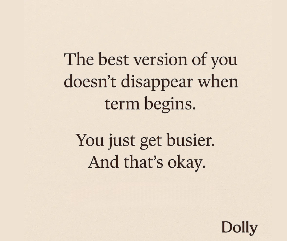 Reminder that you are same in summer vacation and as the term starts.