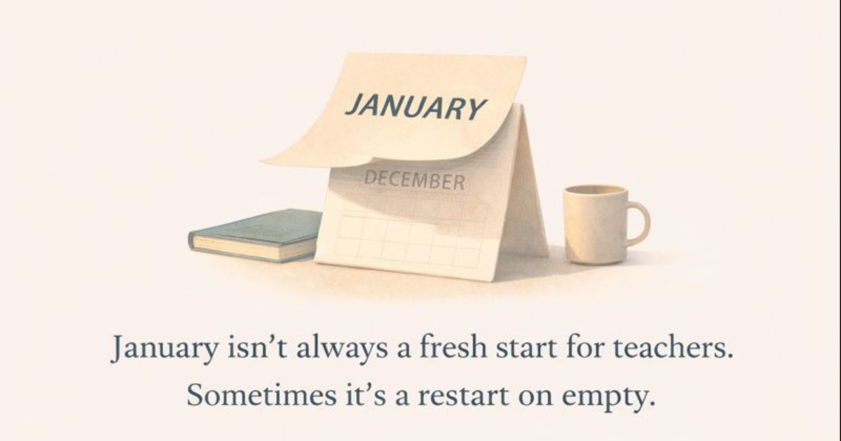 The January Tiredness No One Talks About in Teaching (And Why It Feels So Heavy)