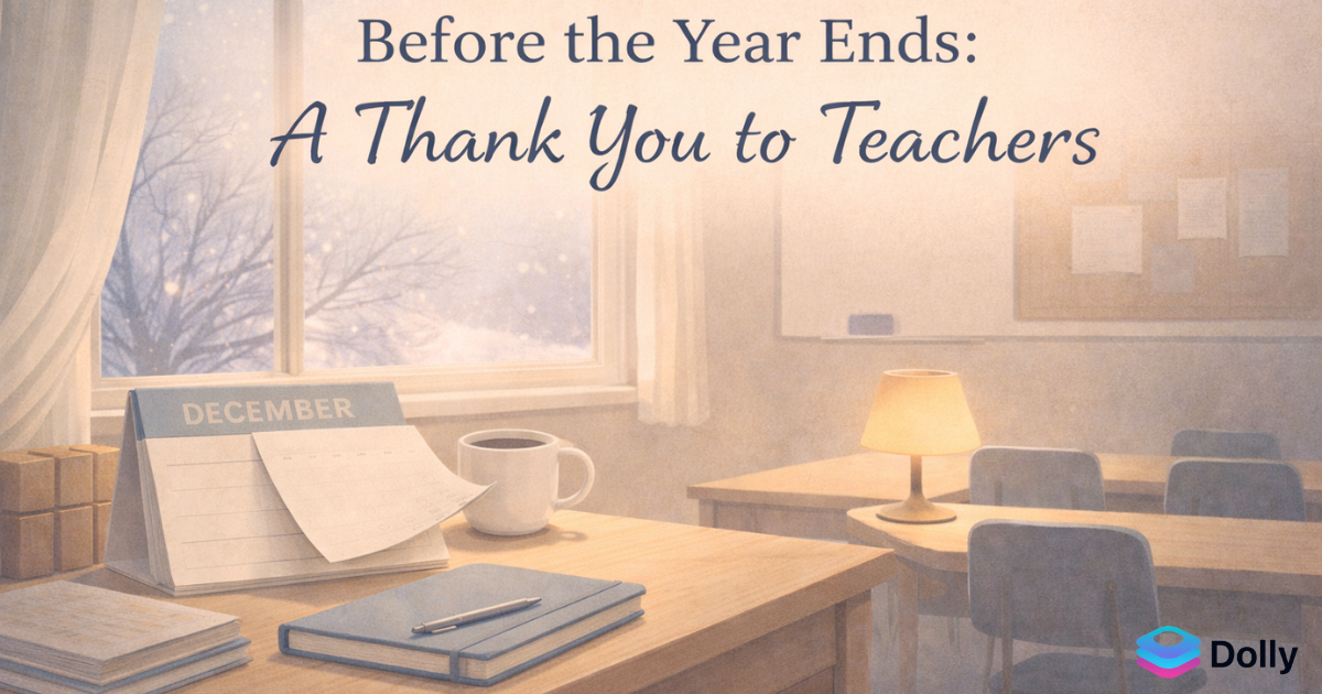 Before the Year Ends: A Thank You to Teachers